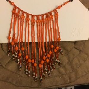 Orange Statement Necklace
